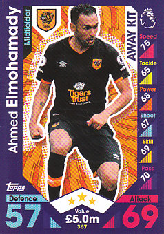 Ahmed Elmohamady Hull City 2016/17 Topps Match Attax Away Kit #367